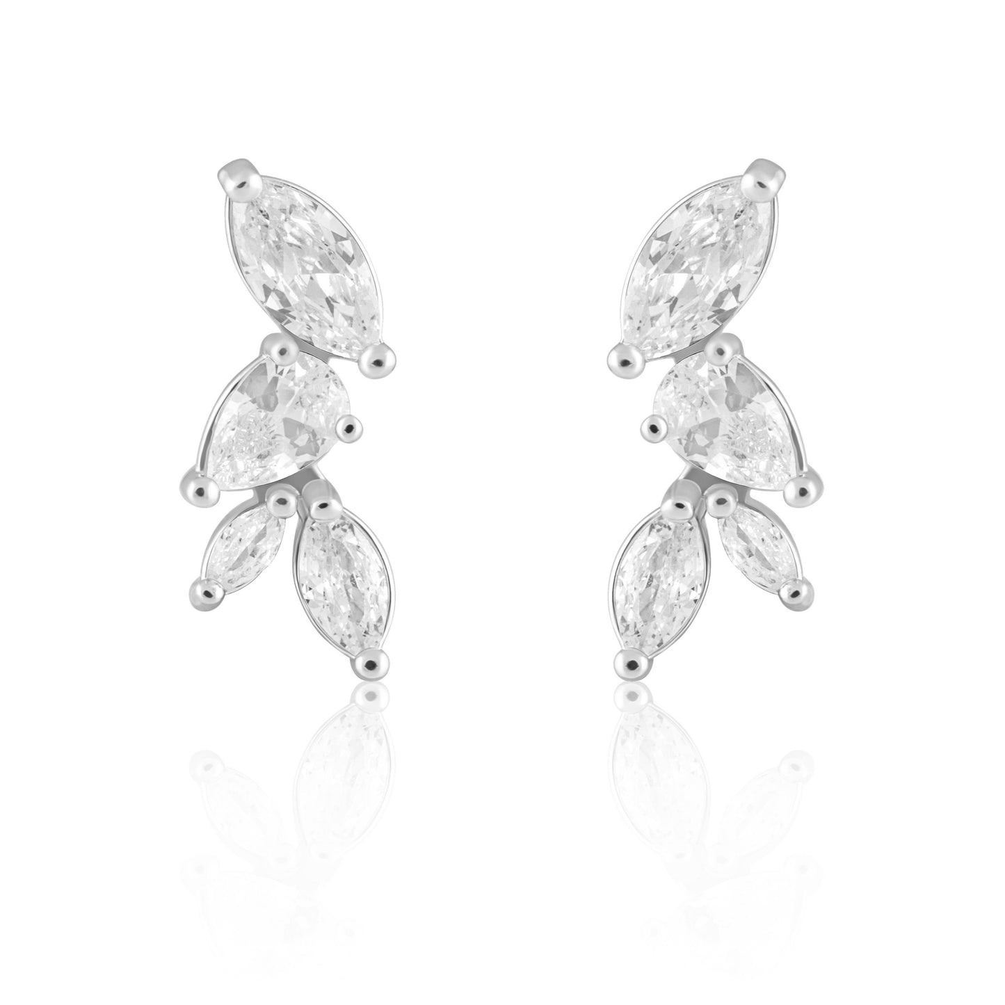 Constance Gold and Faux Diamond Stud Earring