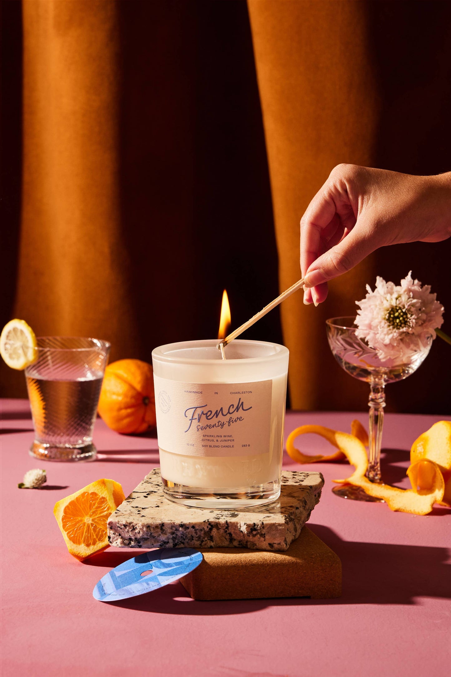 Rewined French 75 Candle 10 Oz