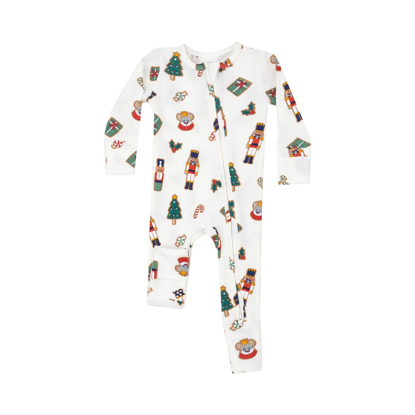 Nutcracker Christmas Cookie 2 Way Zipper Romper