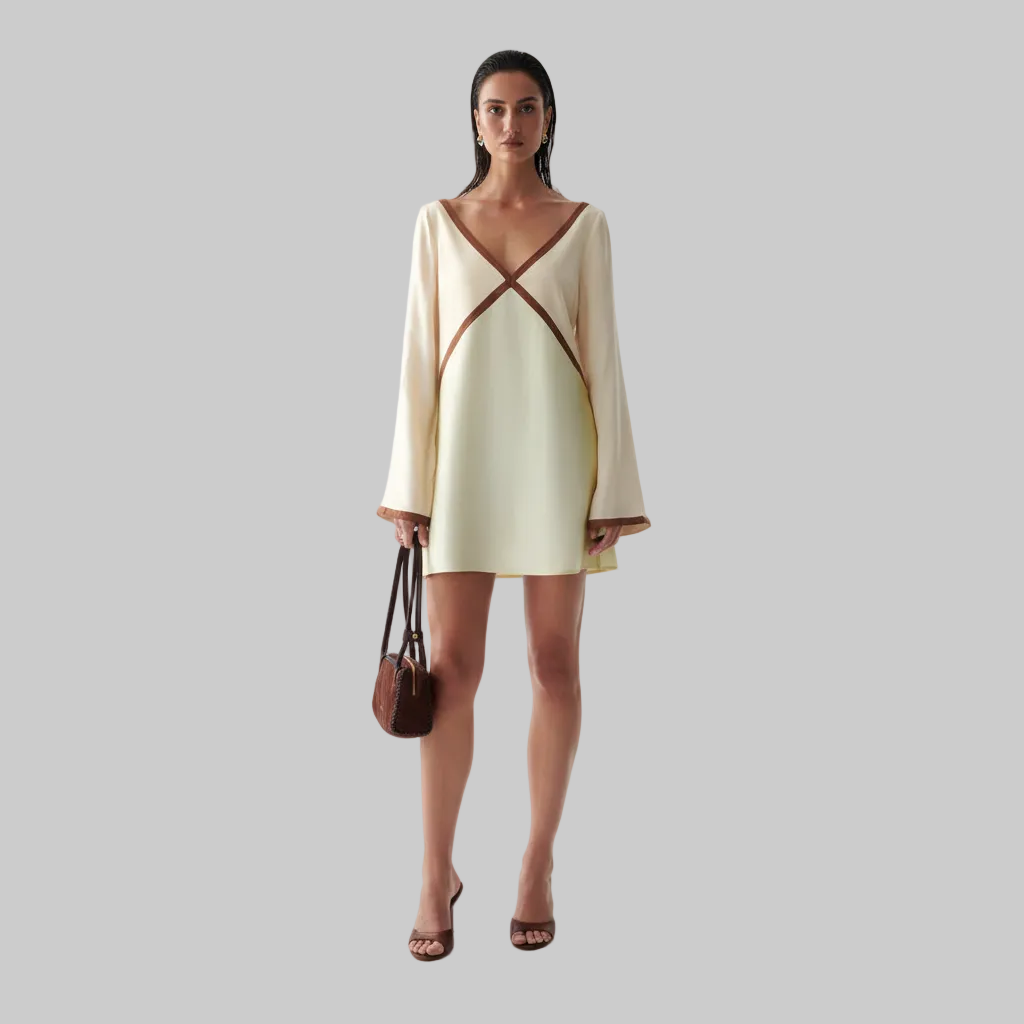 Sancia Alba Dress | Citron Wash Print