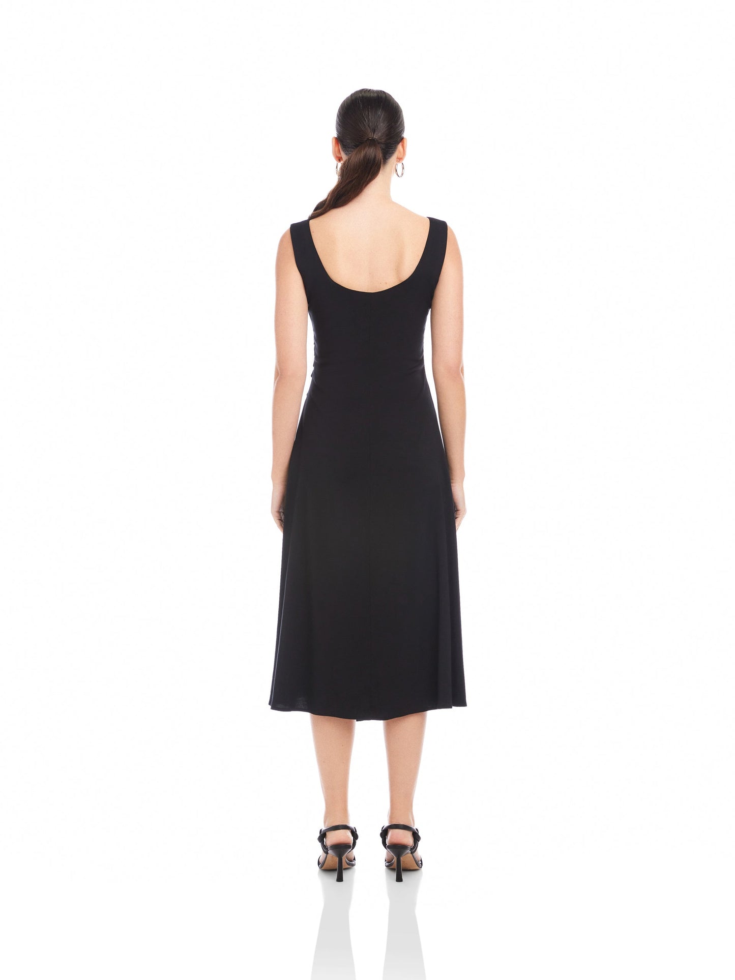 Fifteen Twenty Shari Side-Pleat Dress | Black