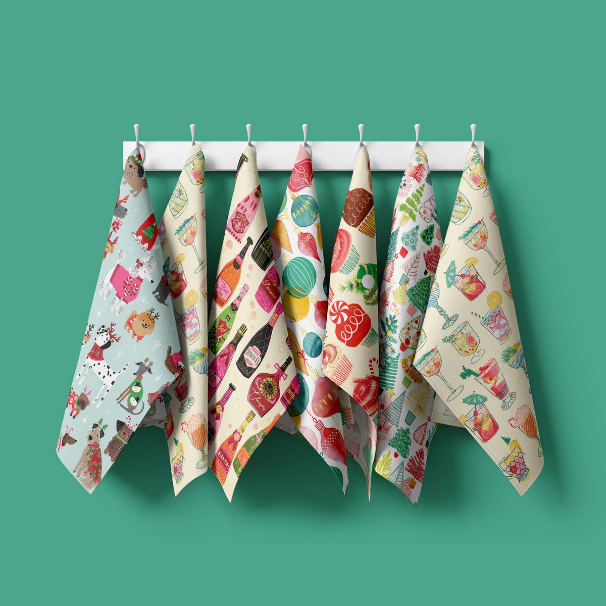 Bubble Pop Fizz Cotton Tea Towel