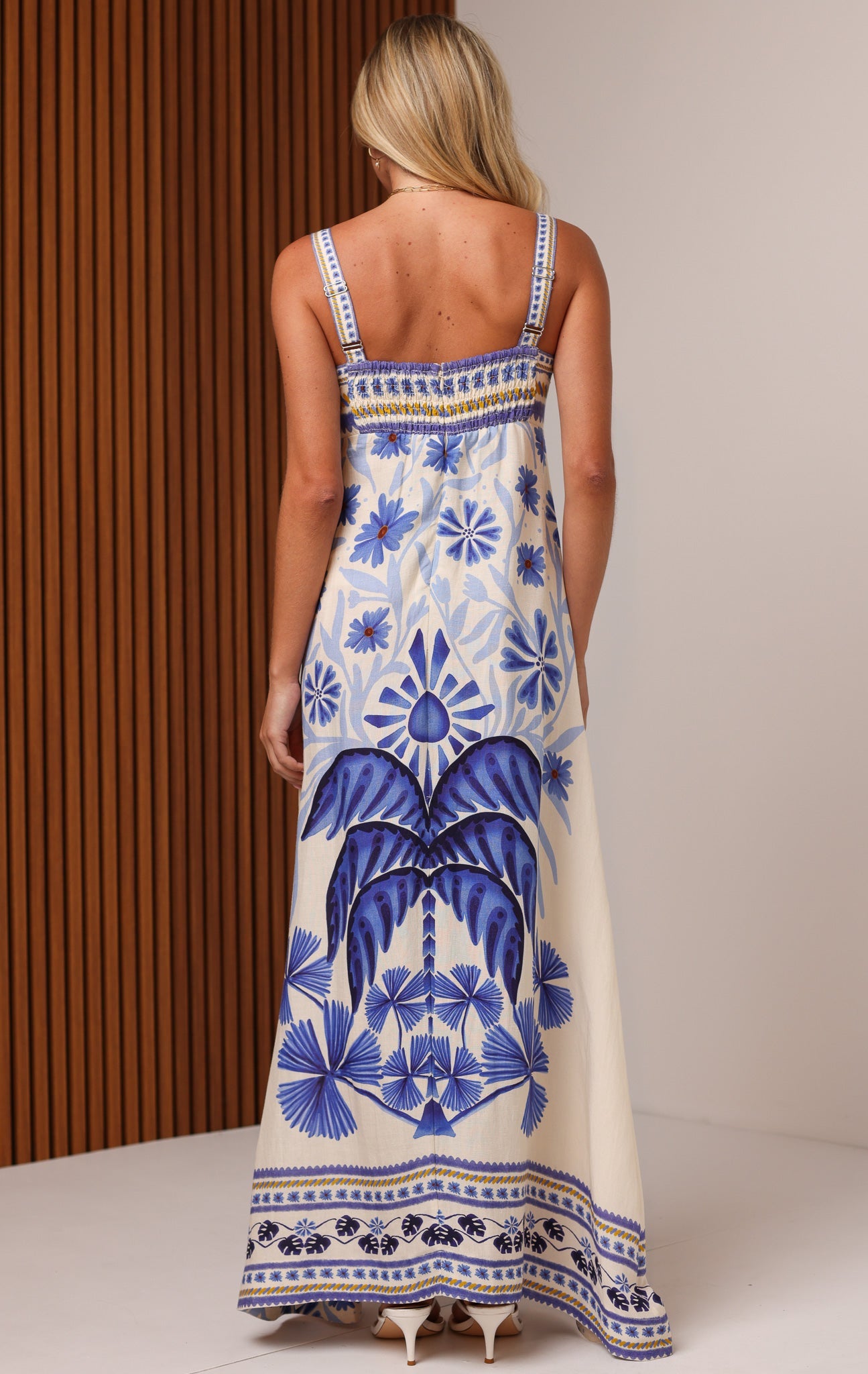Shore Delphine Ankle Maxi Dress | Blue Mirage