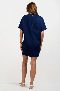 Trina Turk Storica Mini Dress in Navy