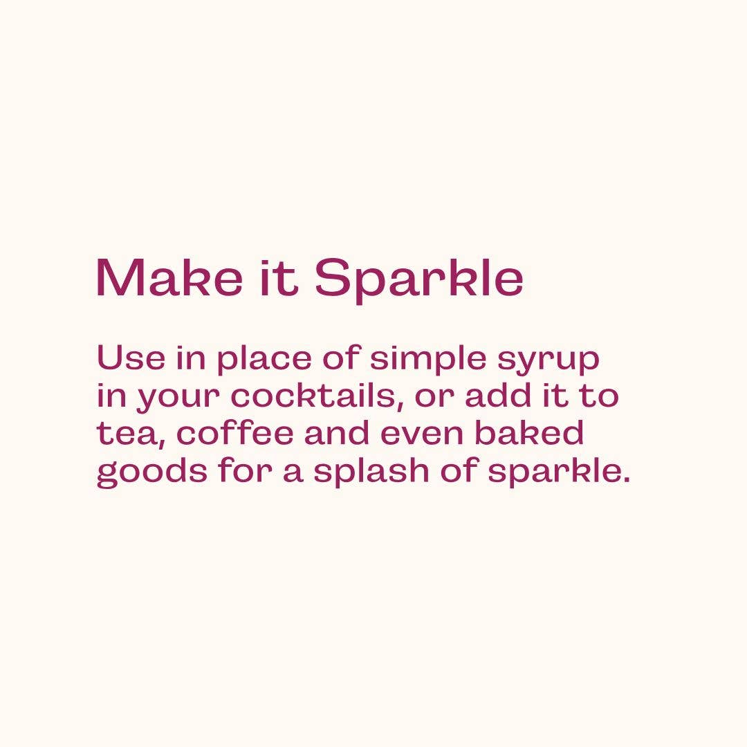 Wood Stove Kitchen Glitter Simple Syrup