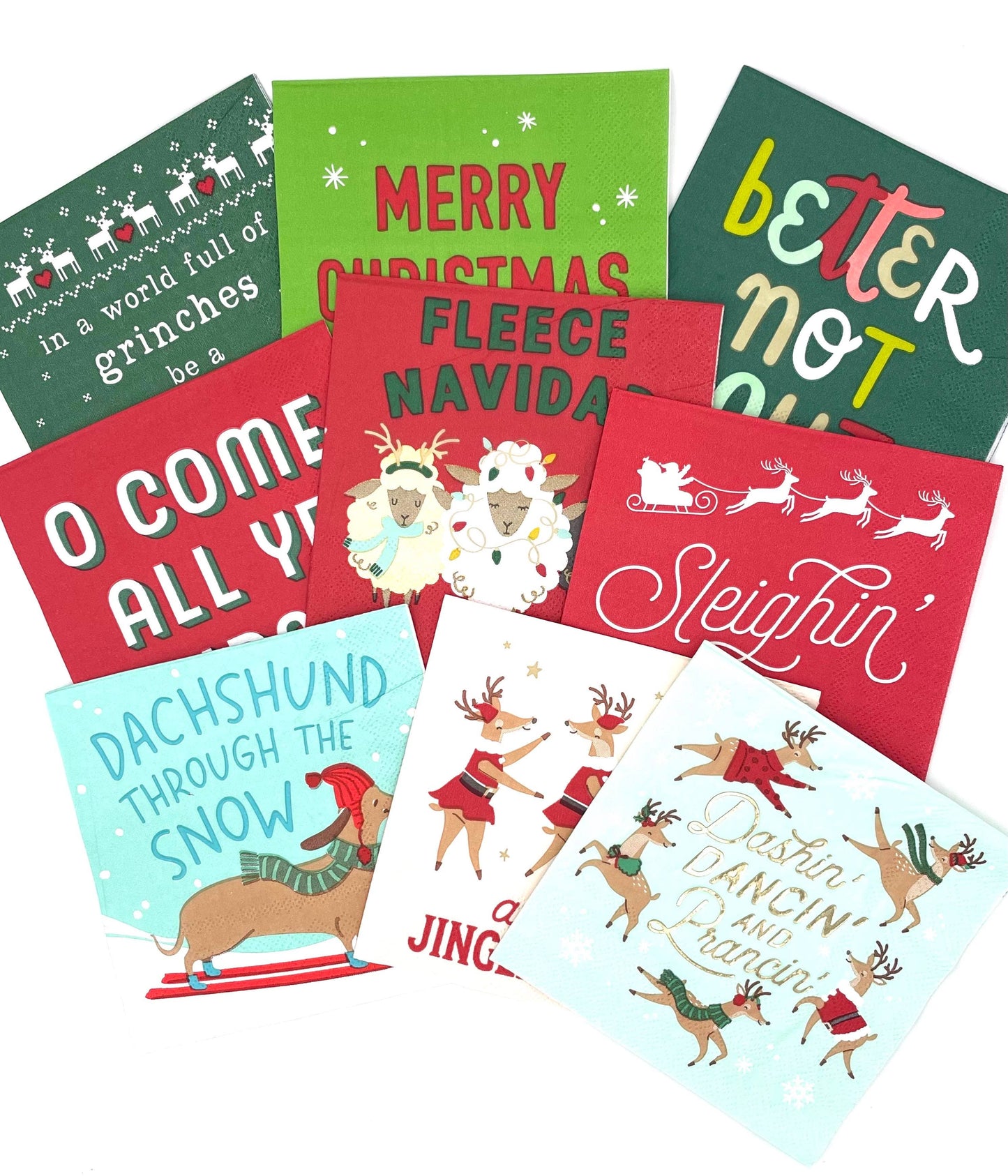 All The Jingle Ladies Paper Cocktail Napkin
