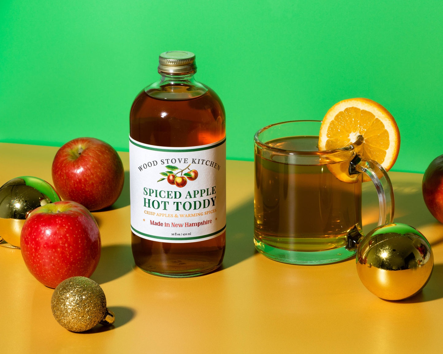 Wood Stove Kitchen Spiced Apple Hot Toddy Cocktail Mixer