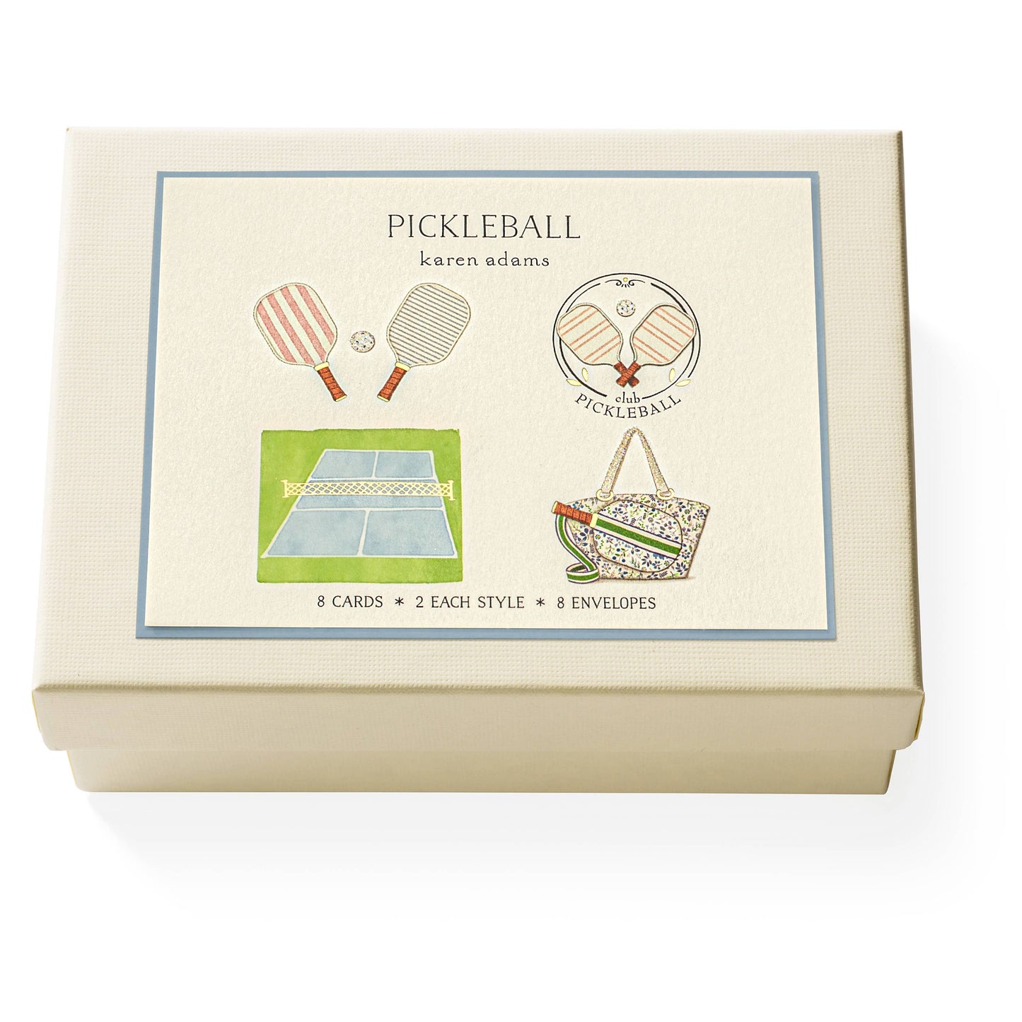 Karen Adams Designs Pickleball Note Card Box
