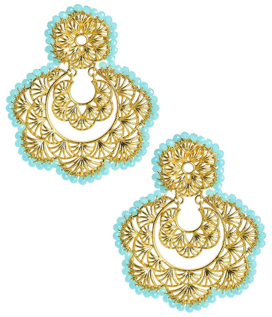 Lisi Lerch Sydney Beaded Earrings - Aqua