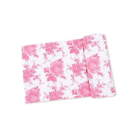 Angel Dear Vintage Pink Roses Swaddle Blanket