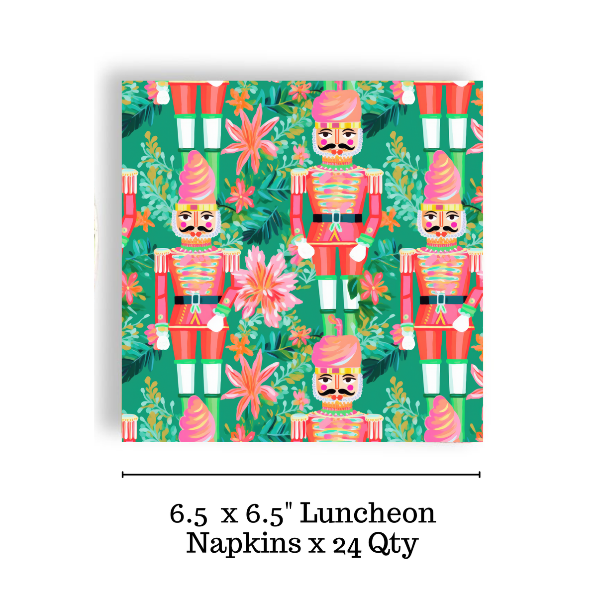 Paper Holiday Luncheon Napkin | Pastel Nutcracker