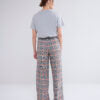 Summum Plaid Trouser in Navy and Orange