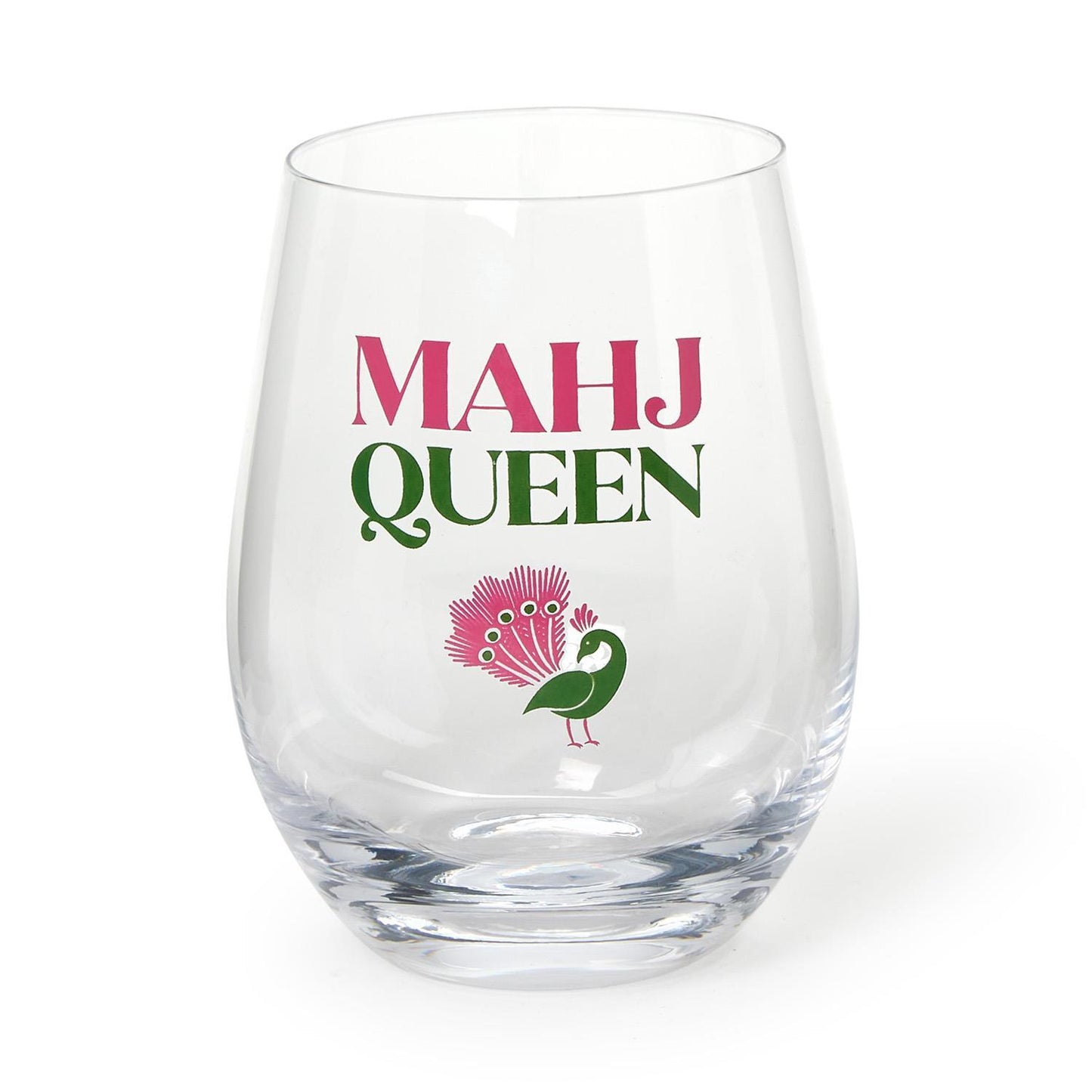 Mahjong Stemless Wine Glass