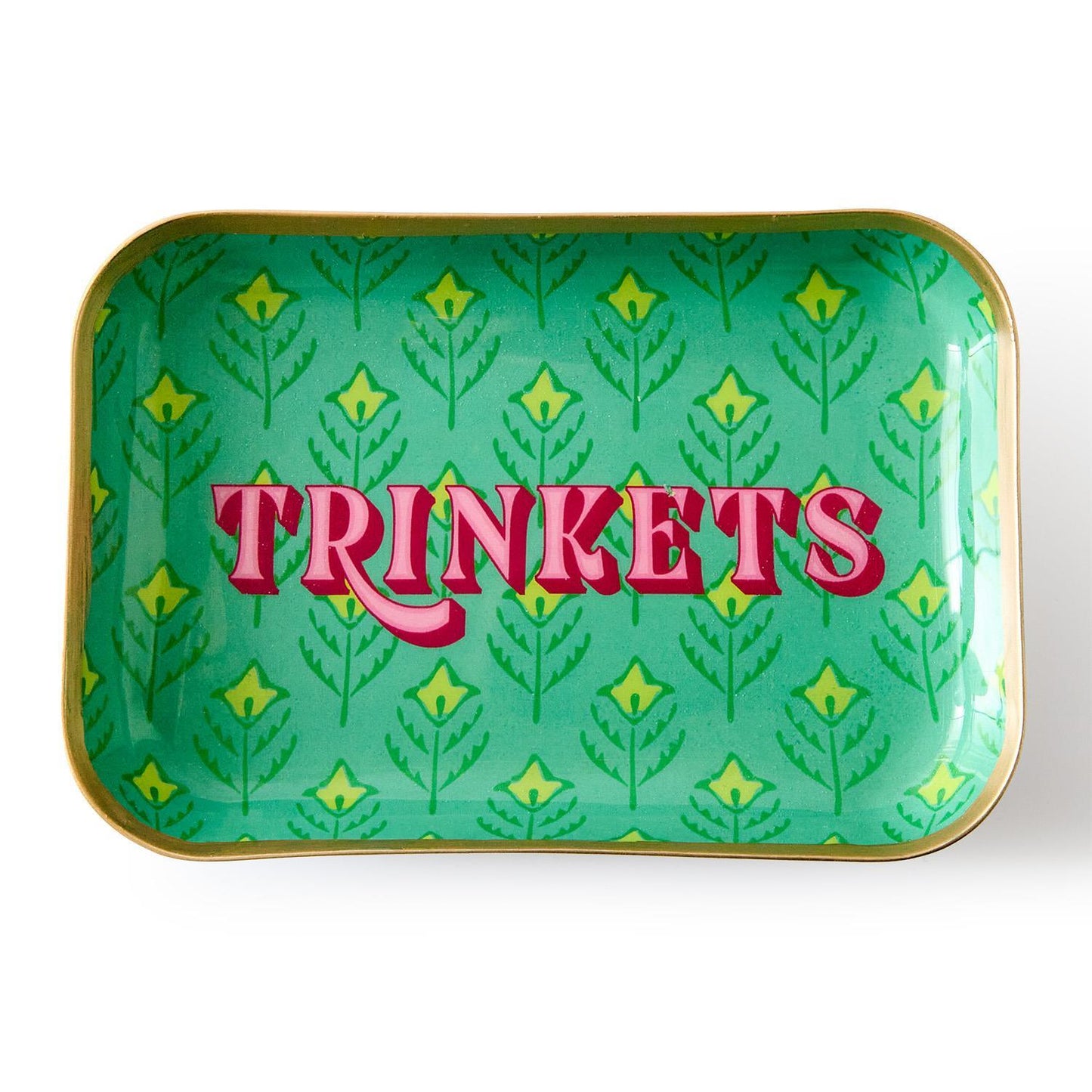 Two's Company Metal Trinket Trays