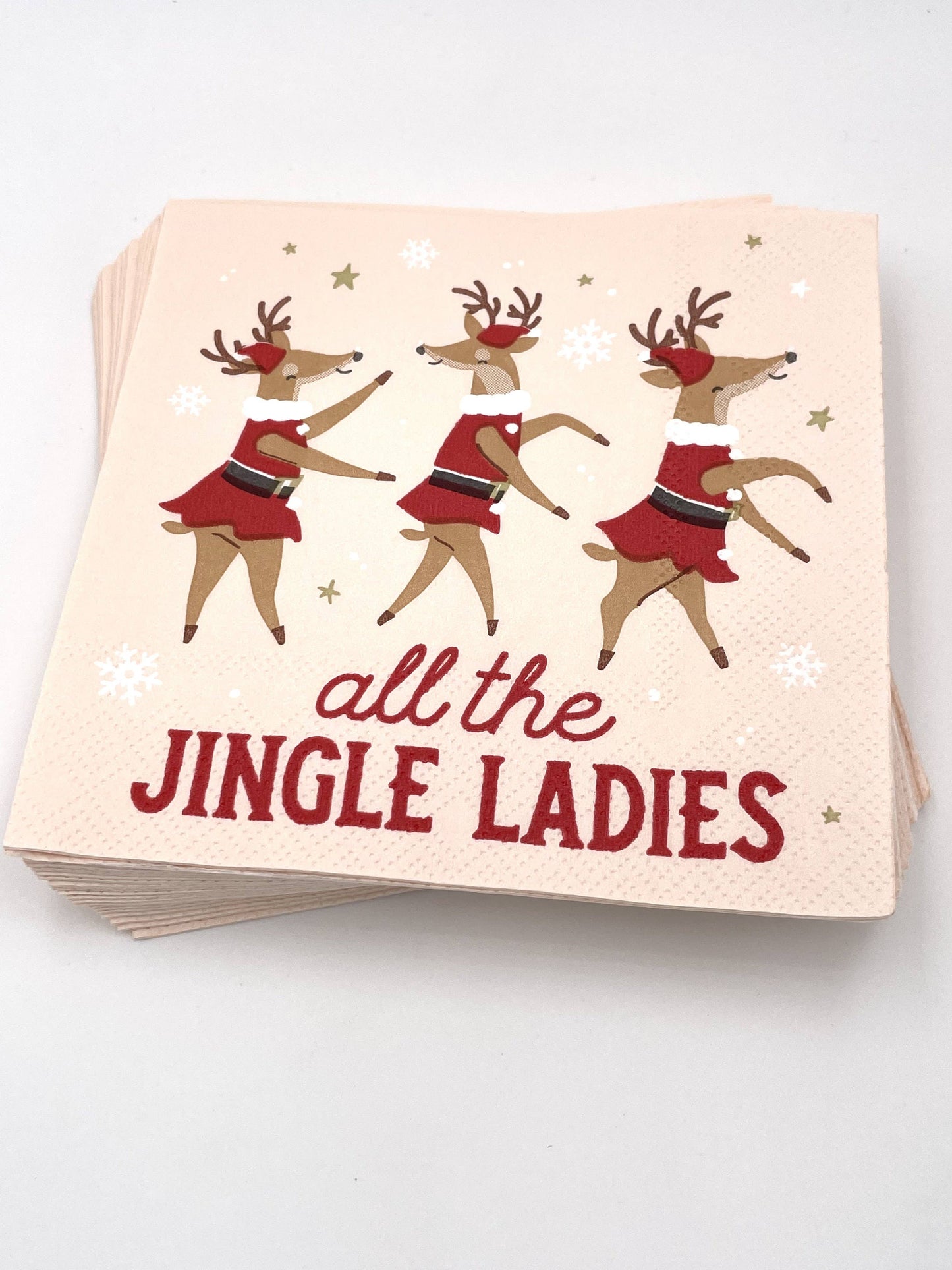 All The Jingle Ladies Paper Cocktail Napkin