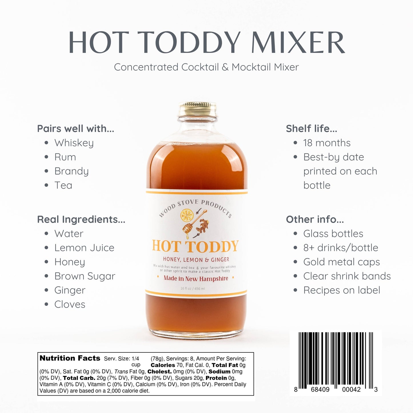Wood Stove Kitchen Hot Toddy Cocktail Mixer