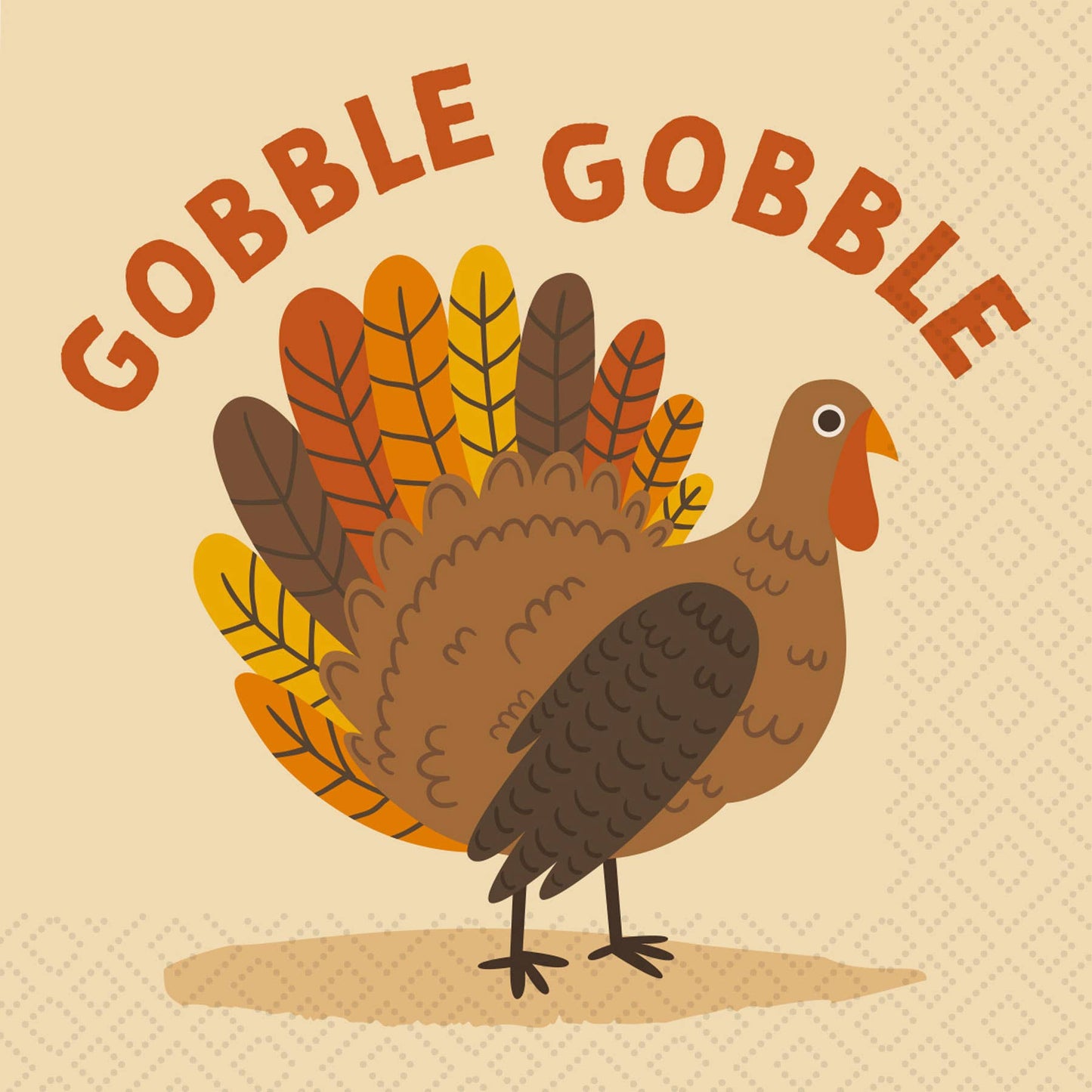 Gobble Gobble Paper Cocktail Napkin