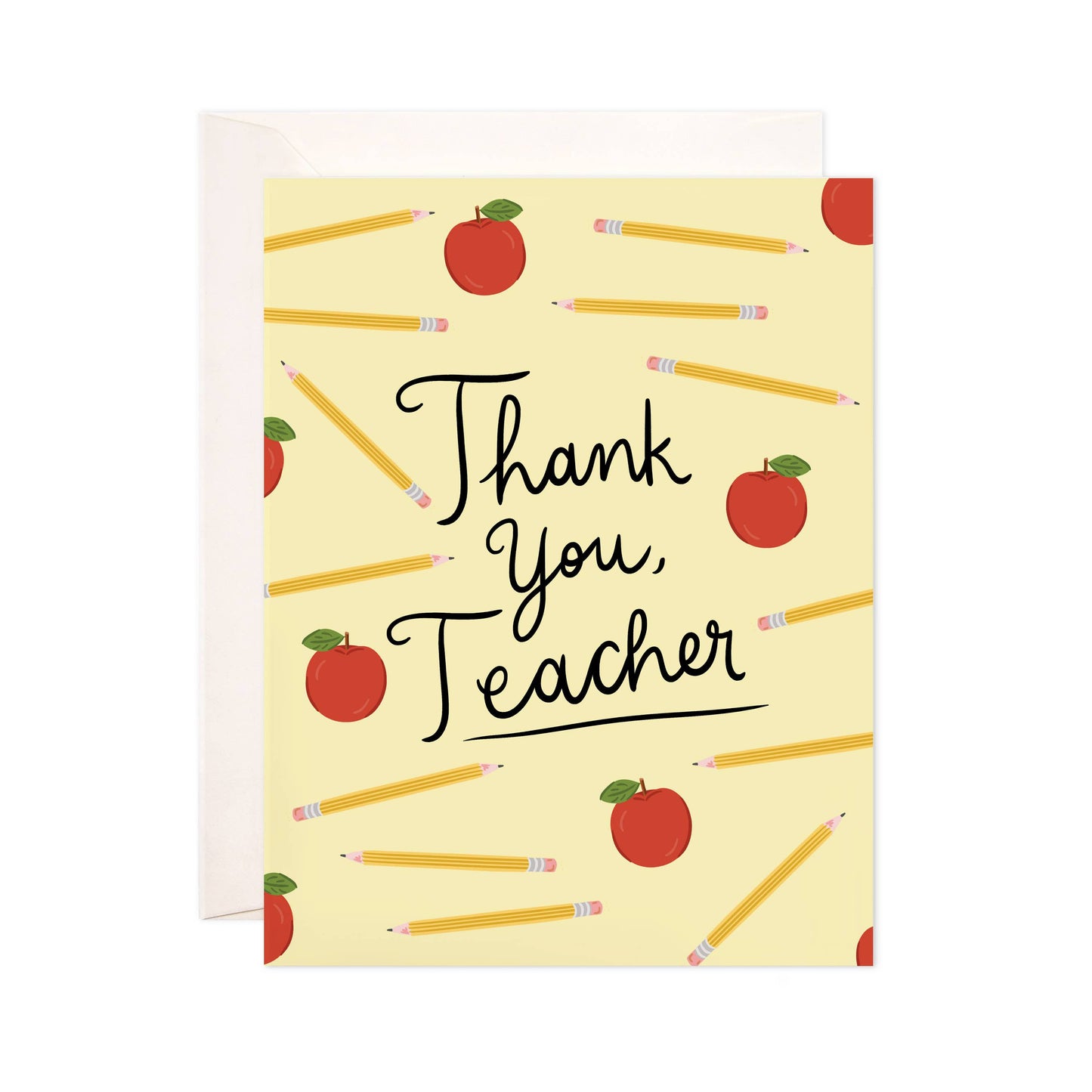 Yellow Teacher Greeting Card