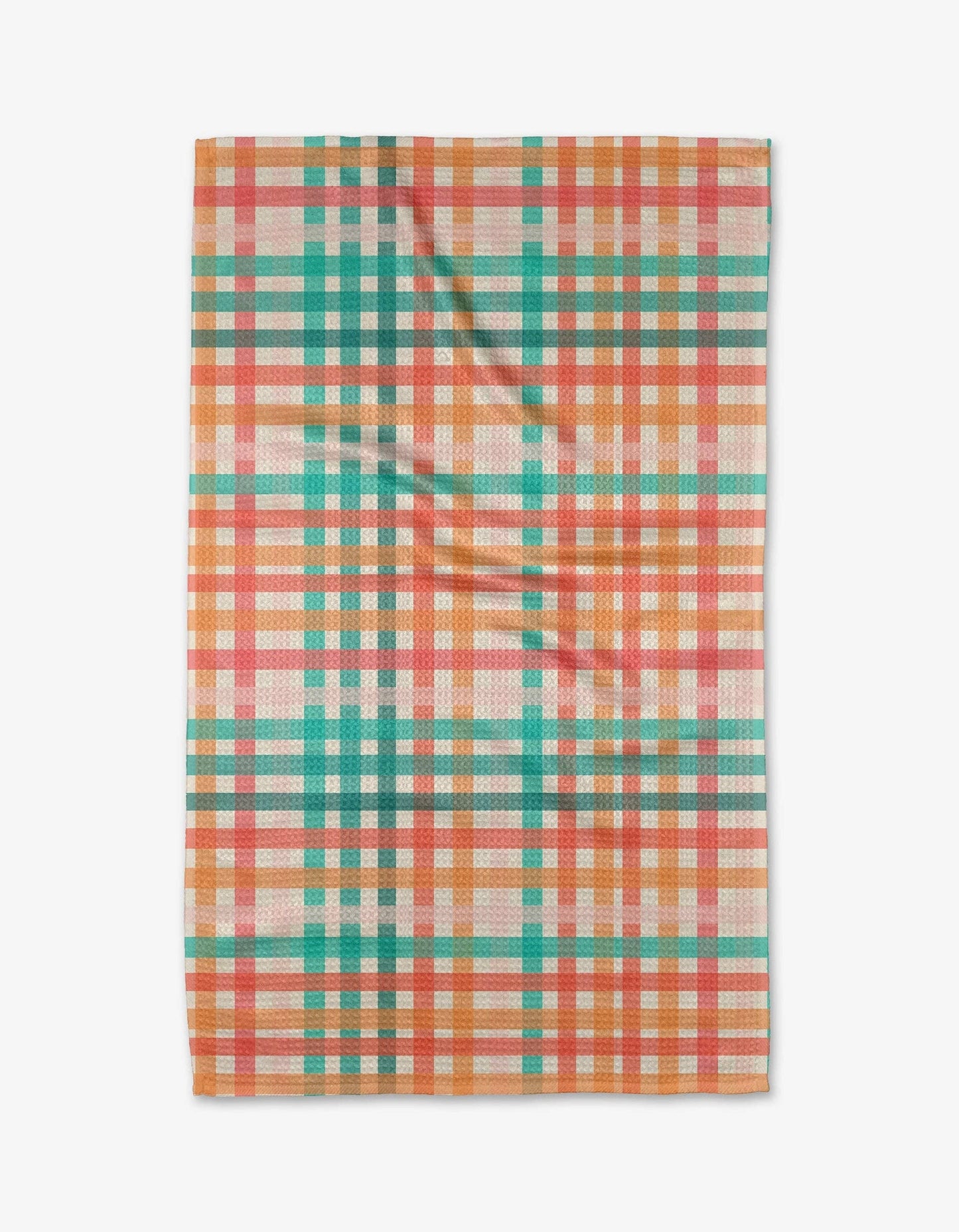 Geometry Pick Me Gingham Tea Towel