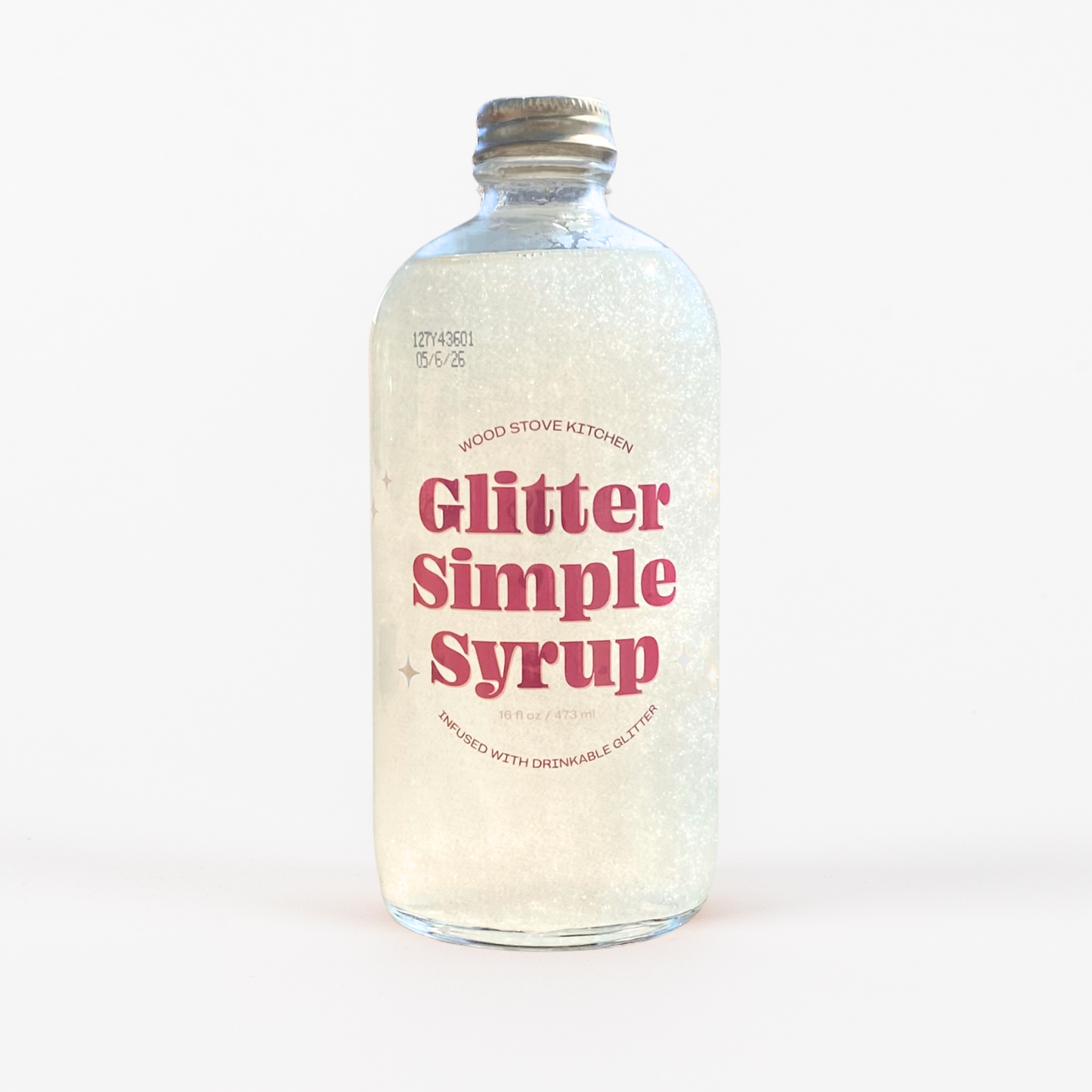 Wood Stove Kitchen Glitter Simple Syrup