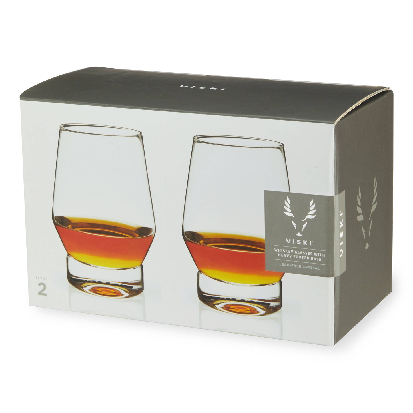 Heavy Base Crystal Whiskey Glasses