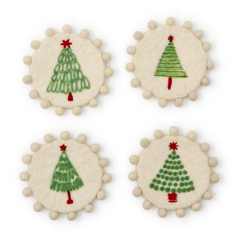 Set of 4 Holiday Coasters