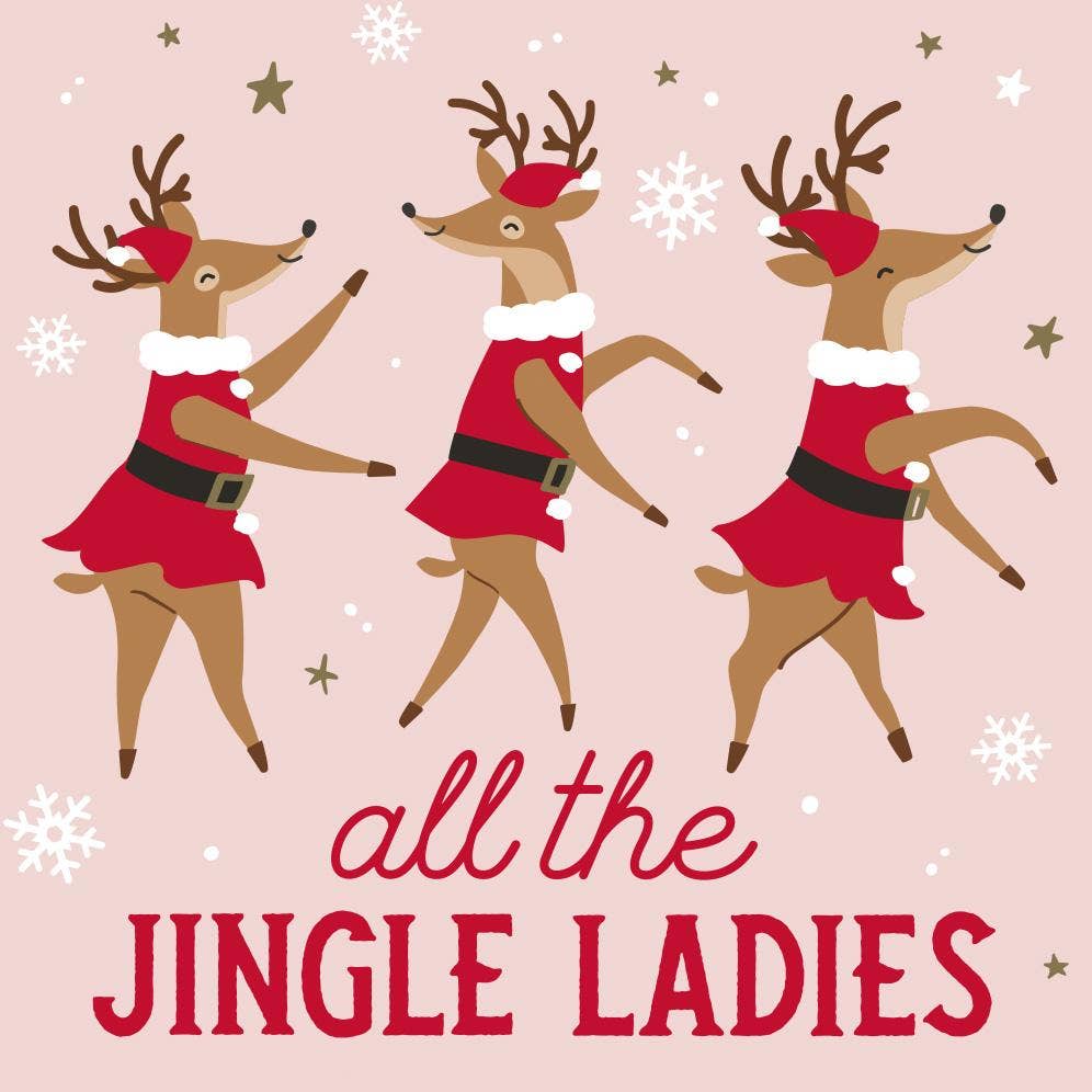All The Jingle Ladies Paper Cocktail Napkin