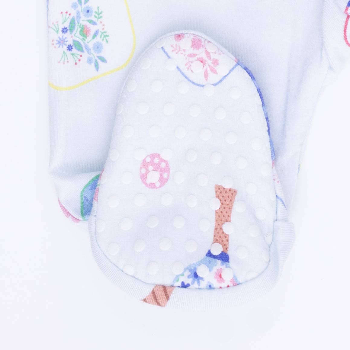 Angel Dear Floral Pickleball | 2 Way Zipper Footie