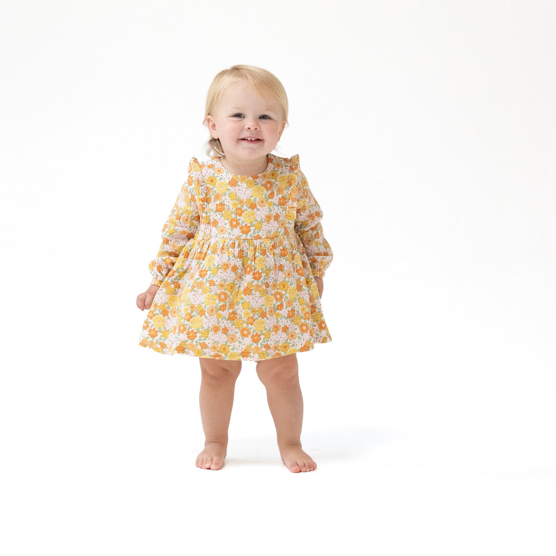 Angel Dear Sweet Amber Floral Ruffle Bubble with Skirt