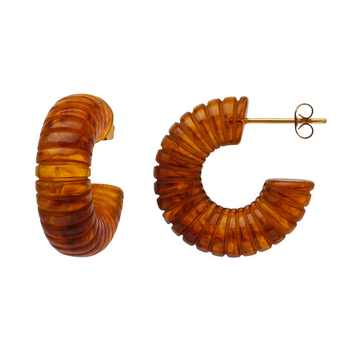 Lucas Jack Tortoise Shell Resin Hoop
