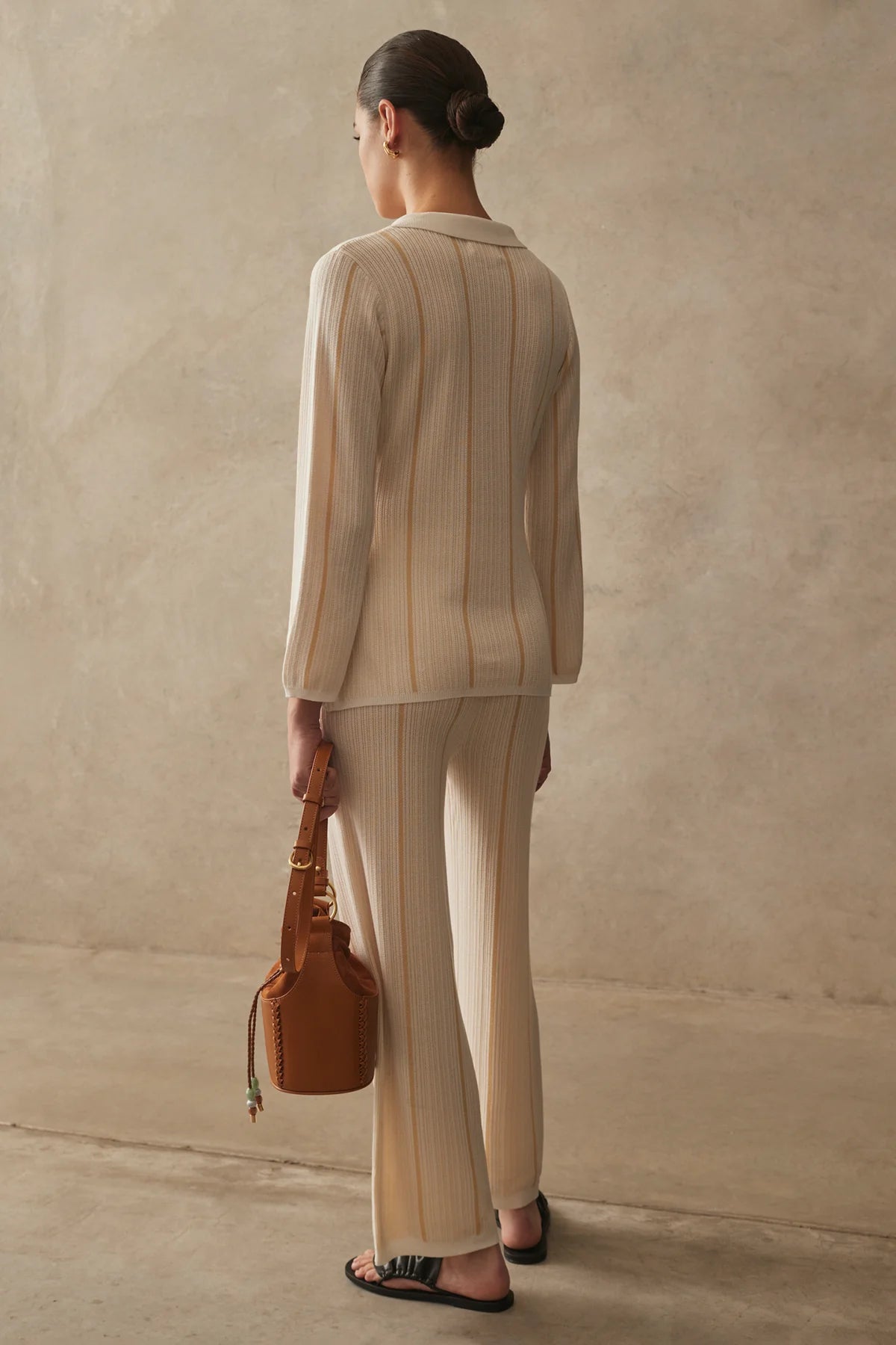 Sancia Camden Knit Pant in Bisque