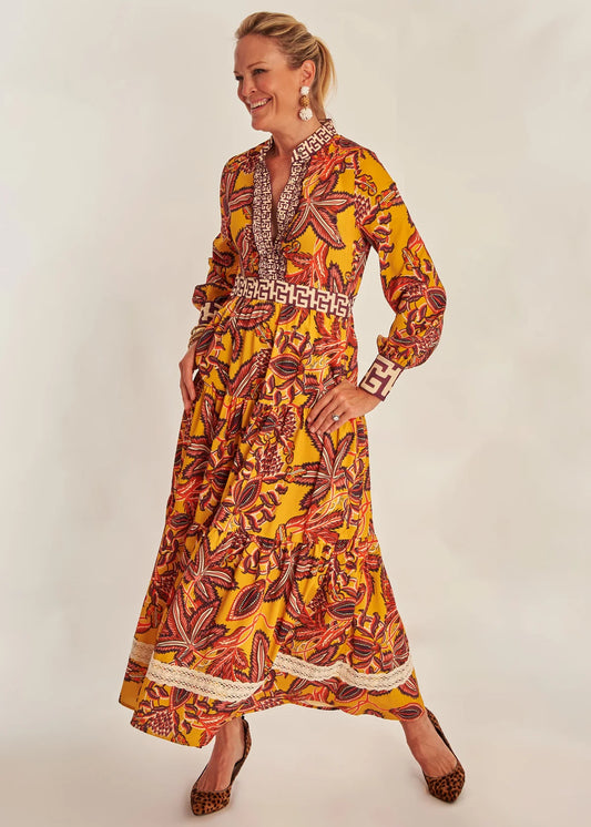 CK Bradley Annabelle Long Sleeve Dress - Marigold