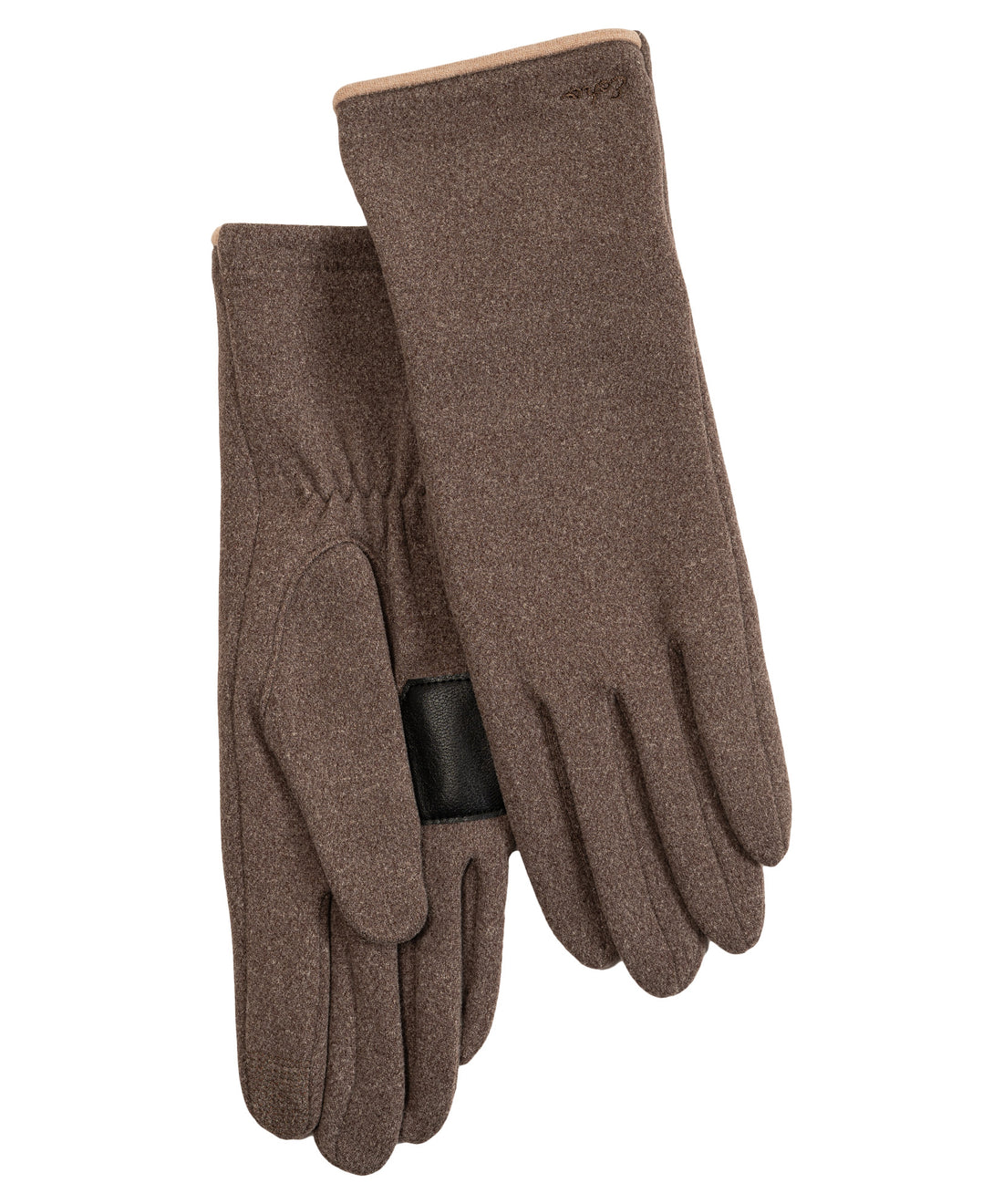Echo Taupe Comfort Stretch Long Touch Gloves