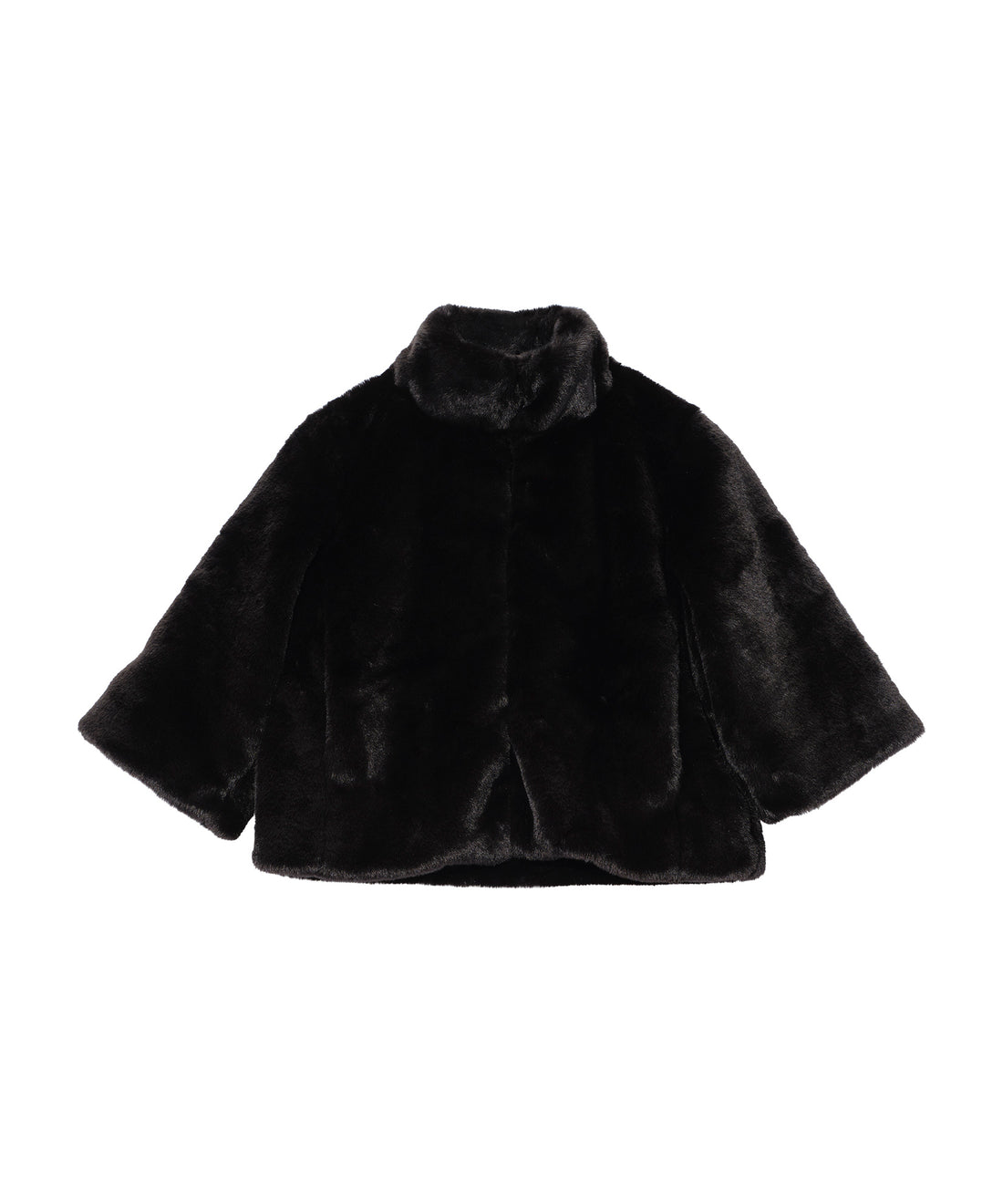 Echo Black Sheared Mink Faux Fur Jacket