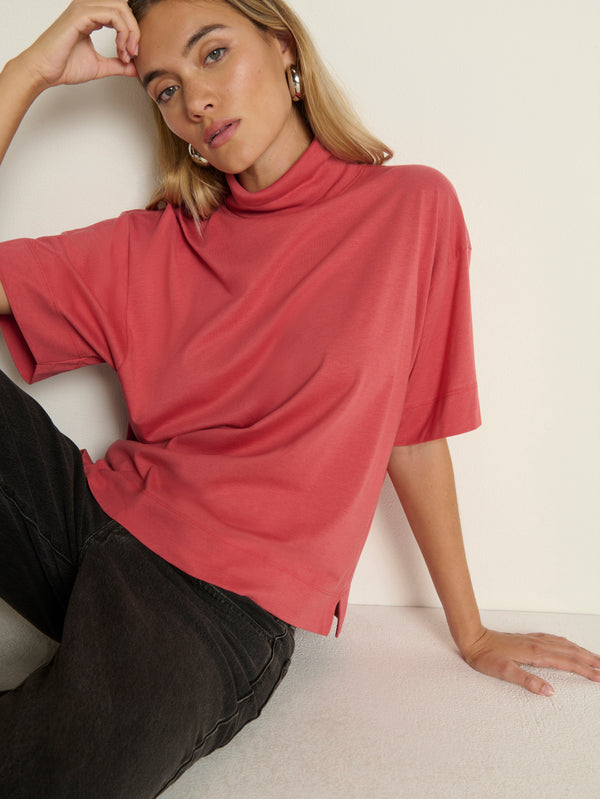 Nation Fable Turtleneck Tee Brick