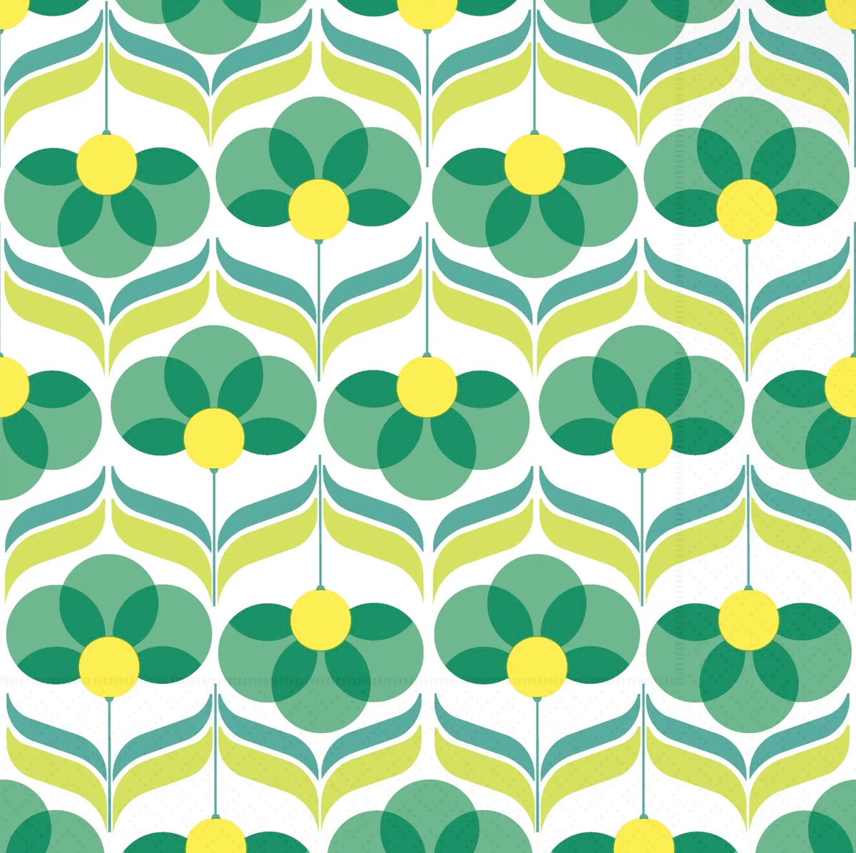 Paper Cocktail Napkin | Playful Row Green