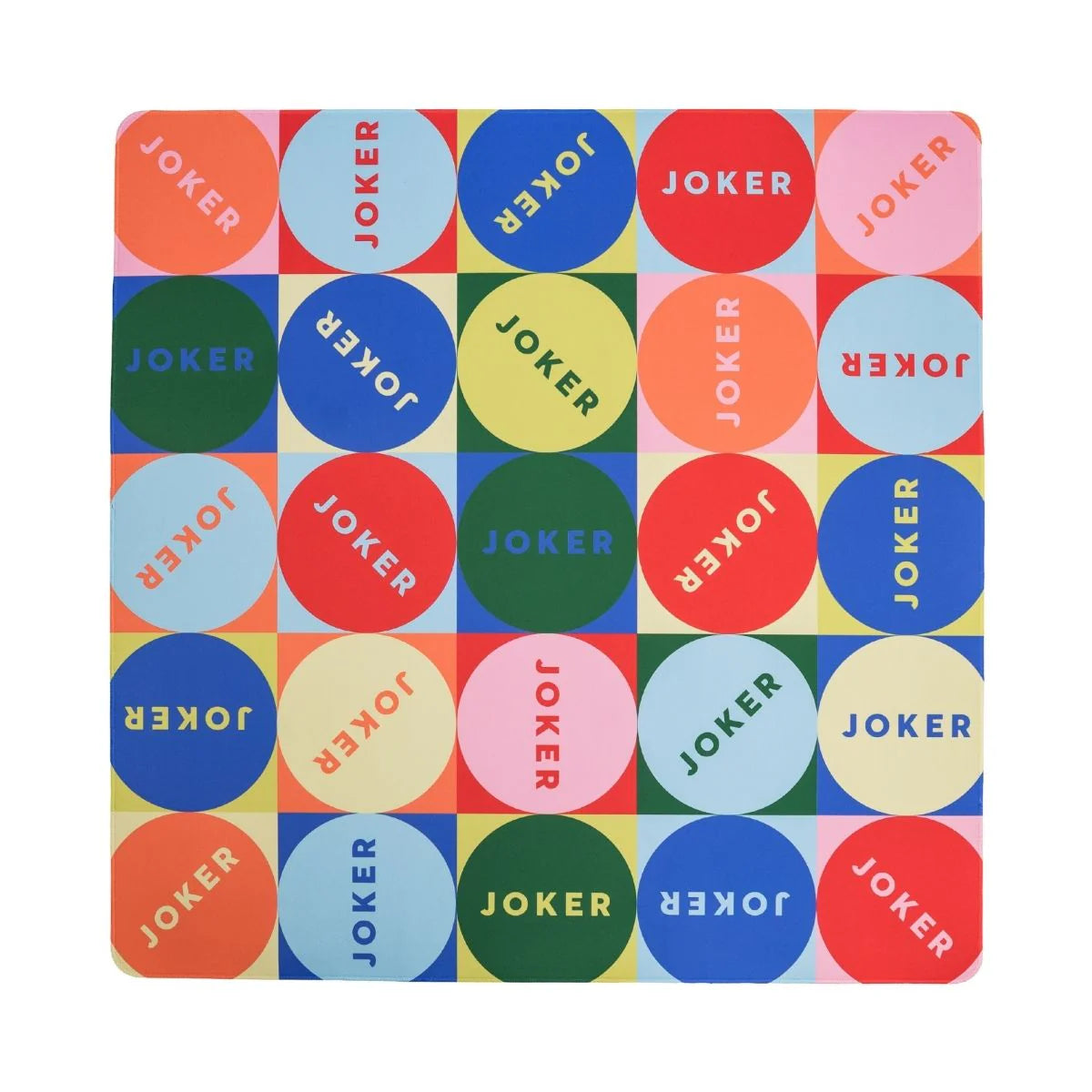 The Mahjong House Mod Joker & Plaid Mat | Double Sided