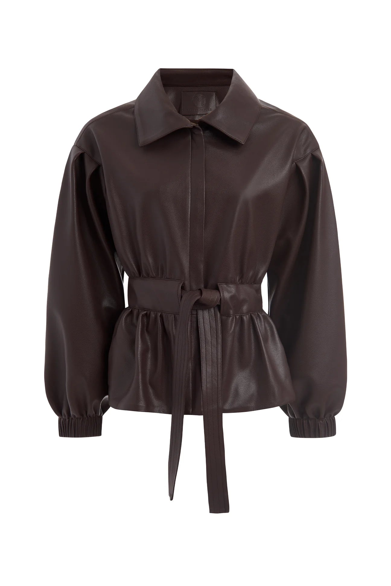 Marie Oliver Chazz Jacket in Walnut Leather