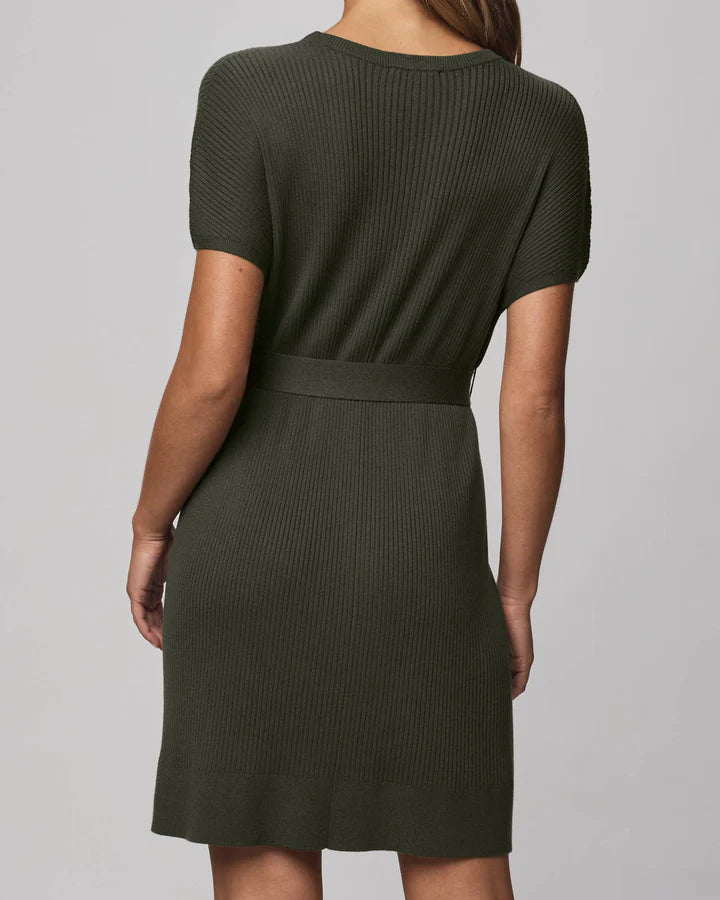 Splendid Georgie Mini Dress in Spruce Green