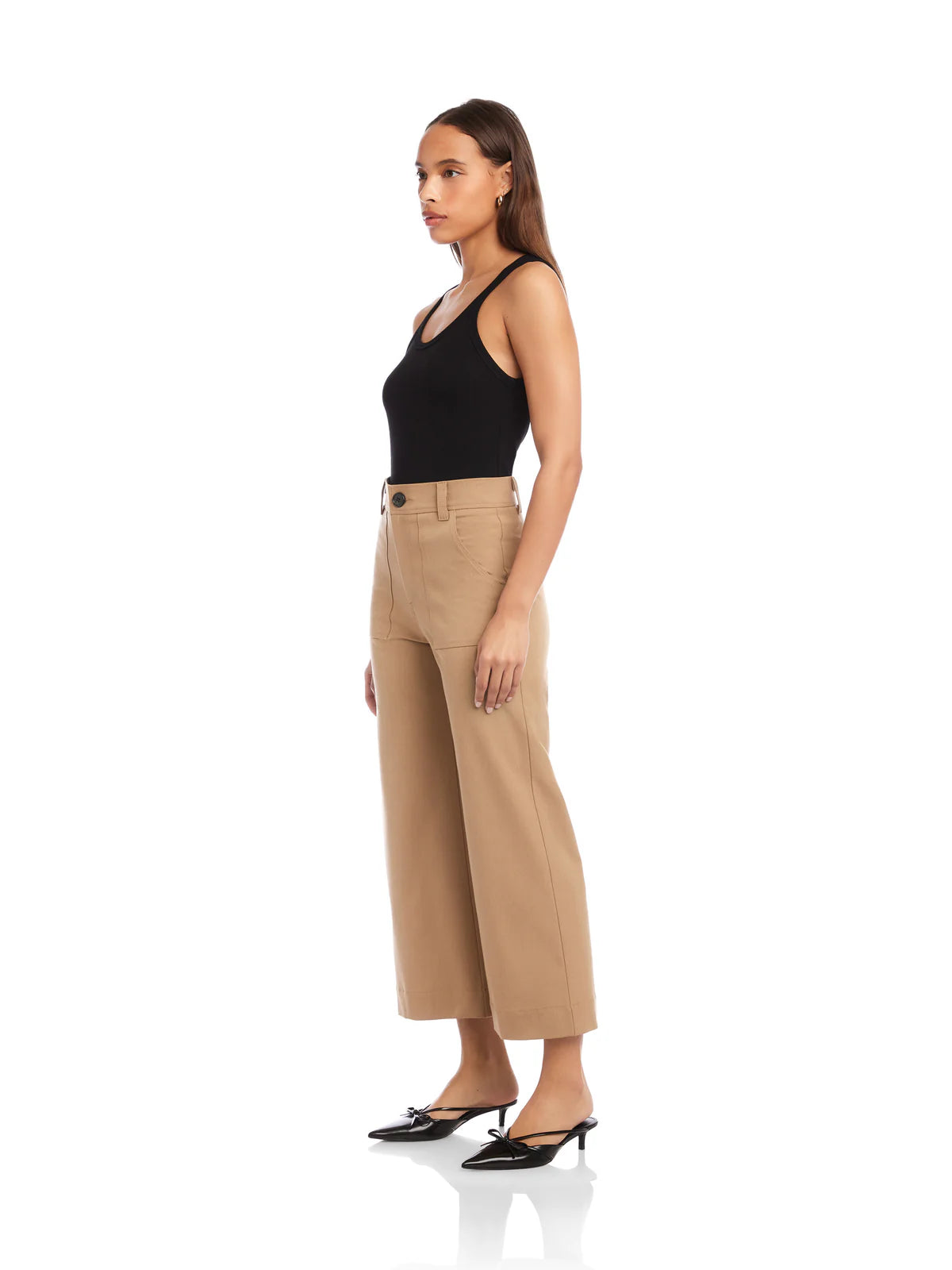 Fifteen Twenty Rylee Cropped Pant in Camel