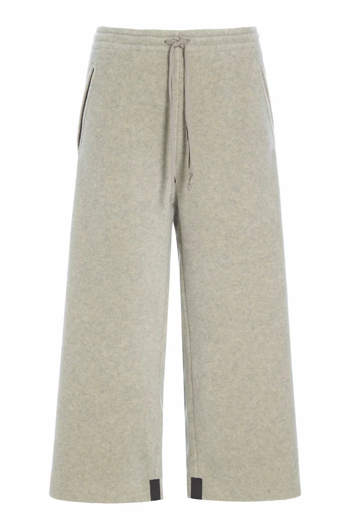 Henriette Steffensen Wide Leg Flare Trouser in Sand