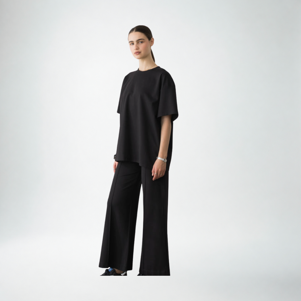 Ripley Rader Ponte Knit Big Shirt | Black