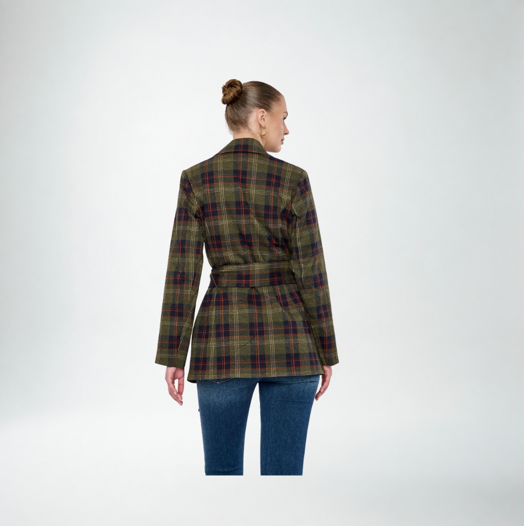 Flora Bea Cianna Jacket | Navy Plaid