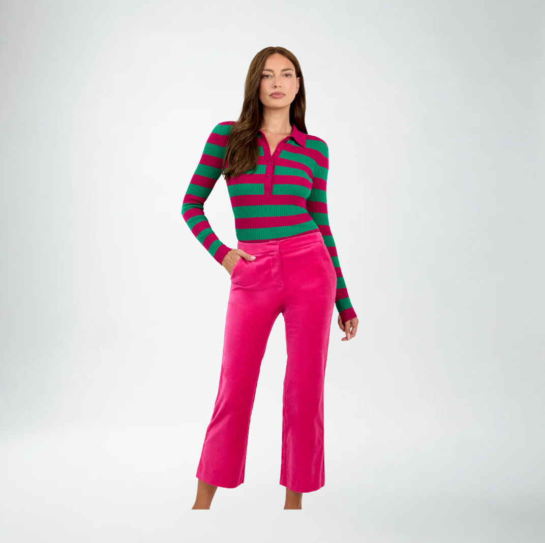 Trina Turk Westport Crop Pant | Tormalina Pink