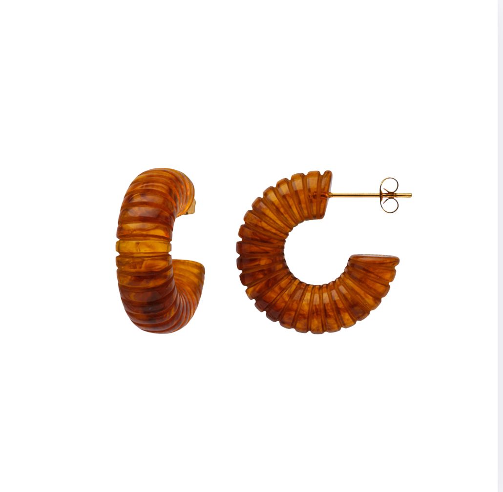 Lucas Jack Resin Hoop | Tortoise Shell