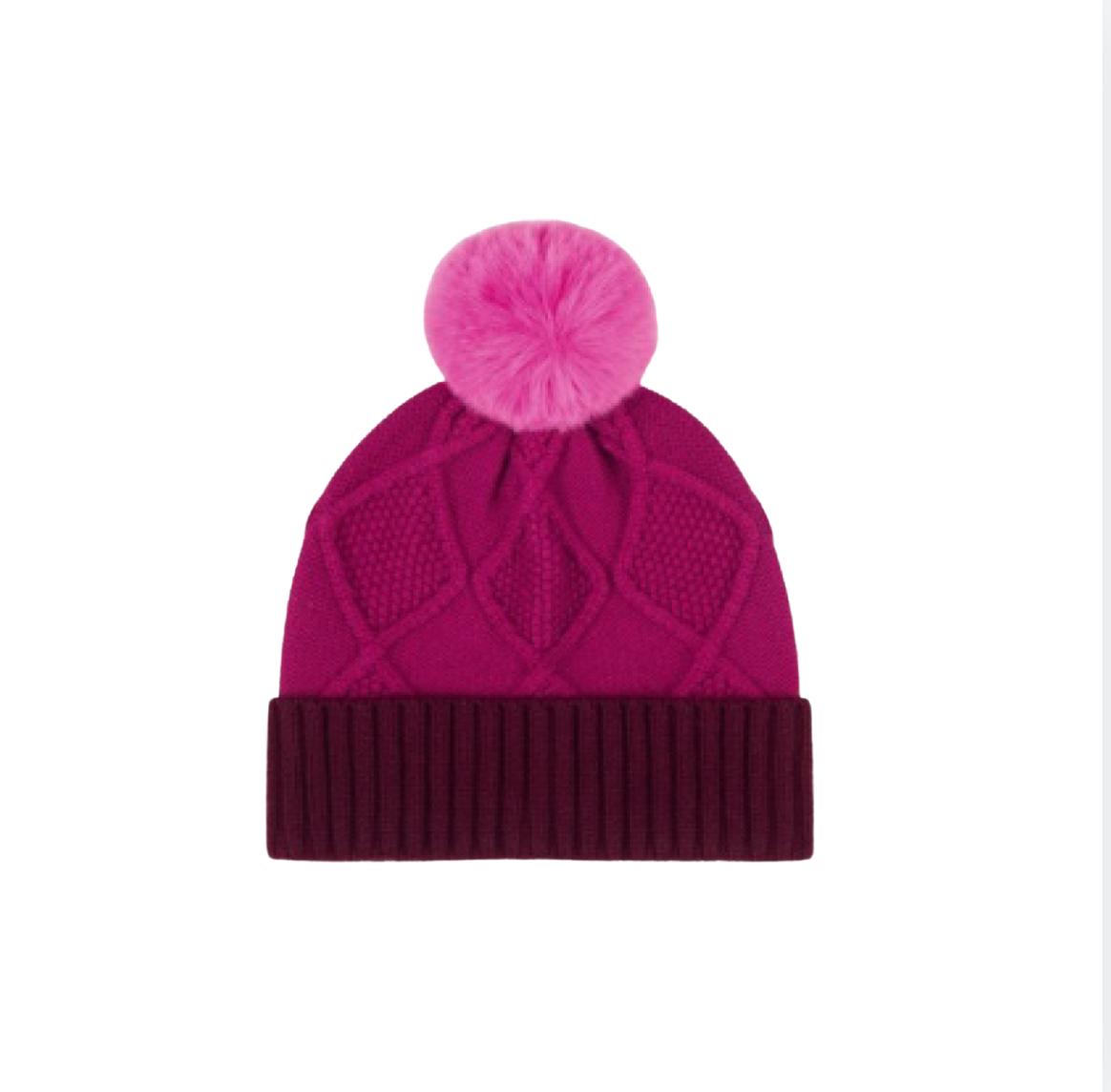 Echo Modernist Block Beanie | Dahlia
