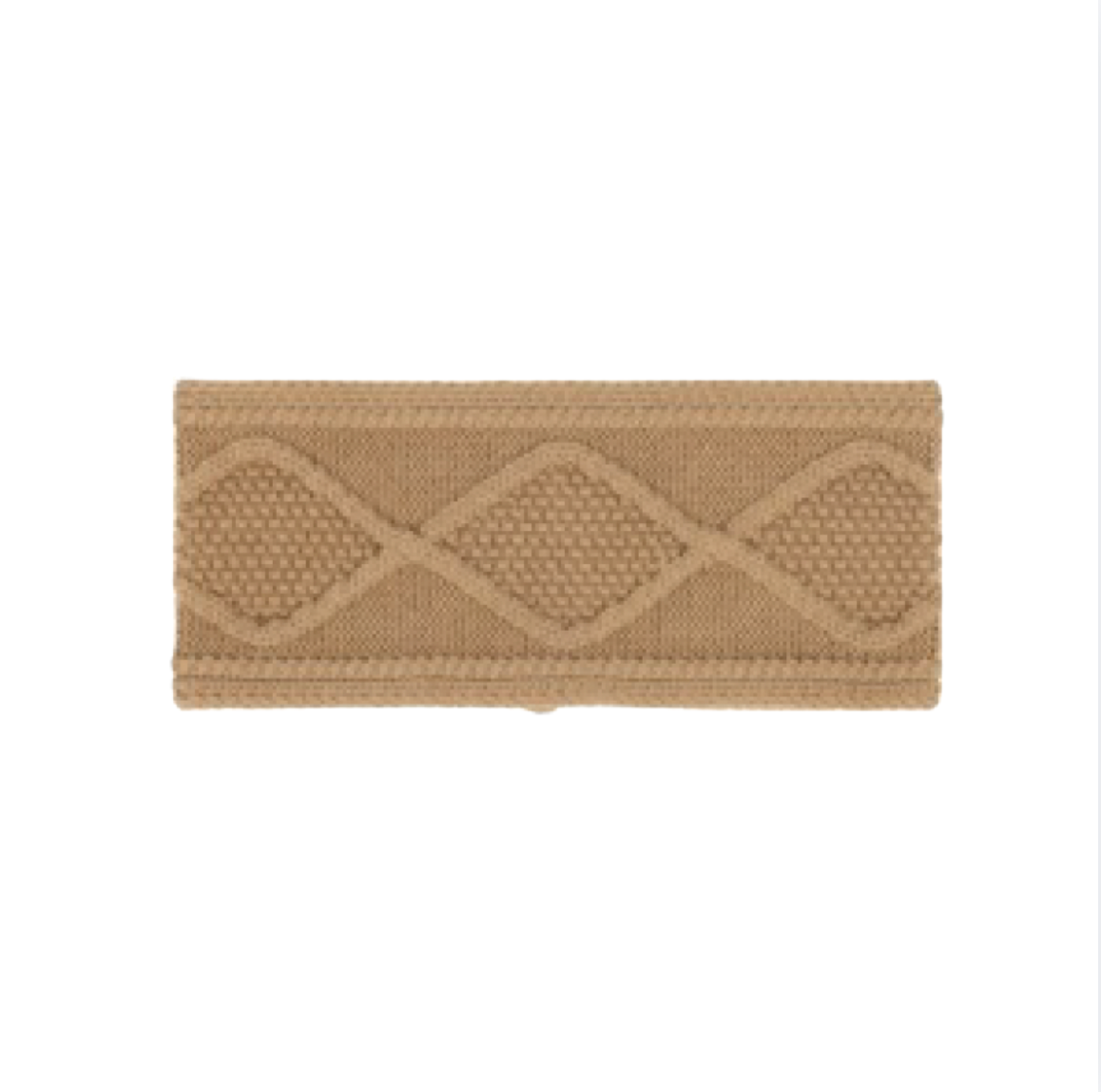 Echo Modernist Block Headband | Camel Heather