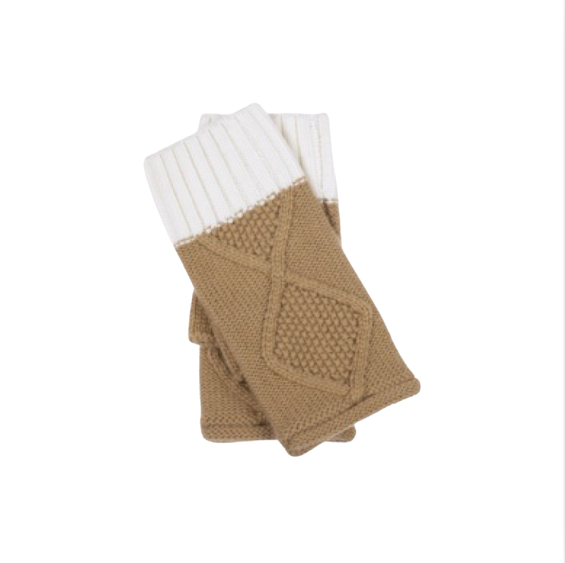 Echo Modernist Block Handwarmers | Vanilla