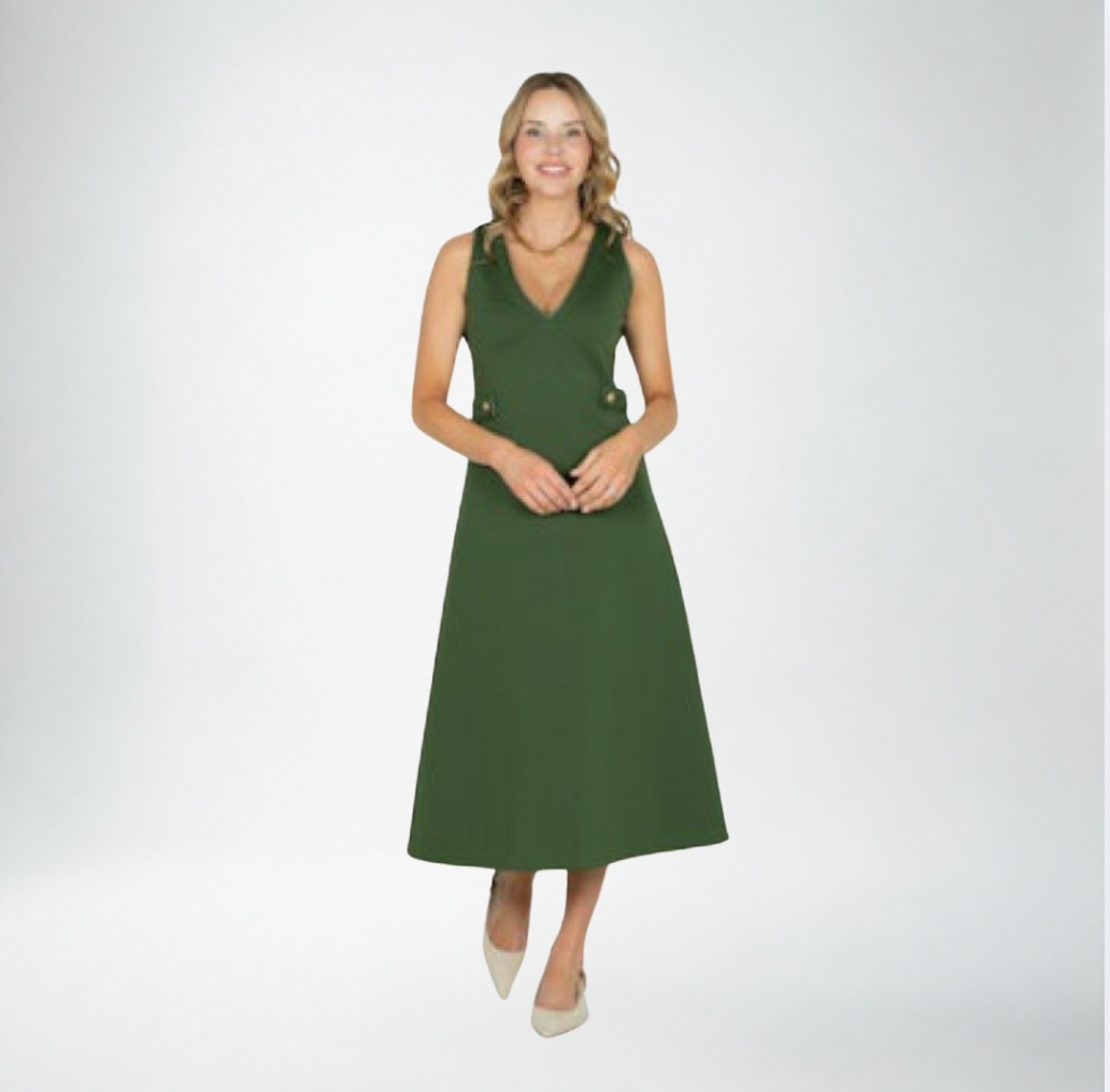 Emily McCarthy Cleo Dress | Forest