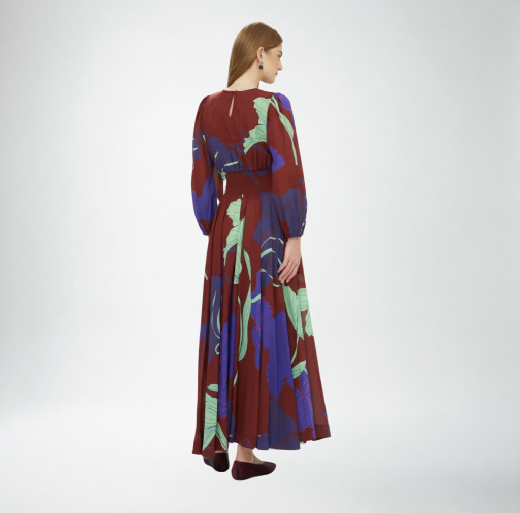 Oliphant Hague Print Dress | Cobalt